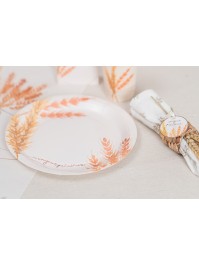 8 PLATES PLASTIC FREE UN JOUR PRECIEUX 23CM