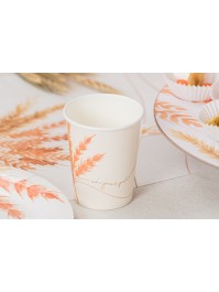 8 GOBELETS 250ML PLASTIC FREE UN JOUR PRECIEUX DIA 5.2CM X 8.8CM / DIA HAUT 7.5CM