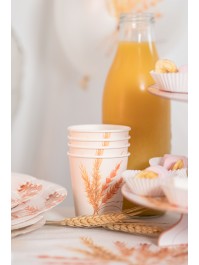 8 GOBELETS 250ML PLASTIC FREE UN JOUR PRECIEUX DIA 5.2CM X 8.8CM / DIA HAUT 7.5CM