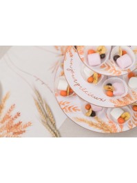 SUPPORT A MIGNARDISES CARTON 3 NIVEAUX UN JOUR PRECIEUX DIA 30.5CM / 24.5CM / 18CM X 33CM