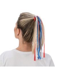 ELASTIC BRAIDS AND SEQUINS FRENCH SUPPORTER 4.5CM X 38CM