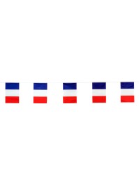 10 FLAGS ON 5M GARLAND FRENCH 5M/ 20CM X 30CM