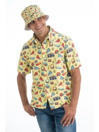 90\'S YELLOW BUCKET HAT ONE SIZE