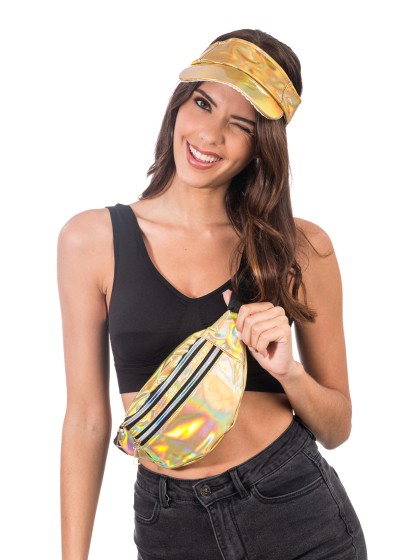 IRIDESCENT GOLD BUM BAG 