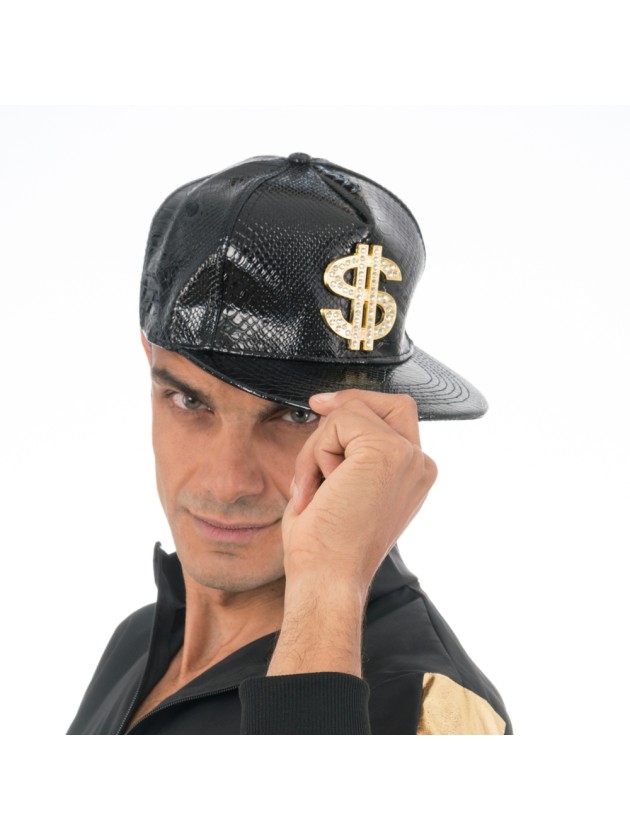 BLACK $ RAPPER CAP ONE SIZE