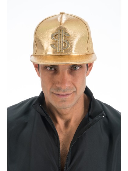 CASQUETTE $ RAPPEUR DOREE TU