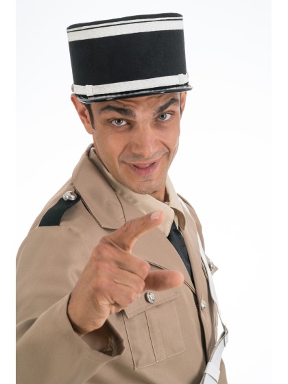 KEPI GENDARME DE SAINT-TROPEZ 59CM X 10.5CM