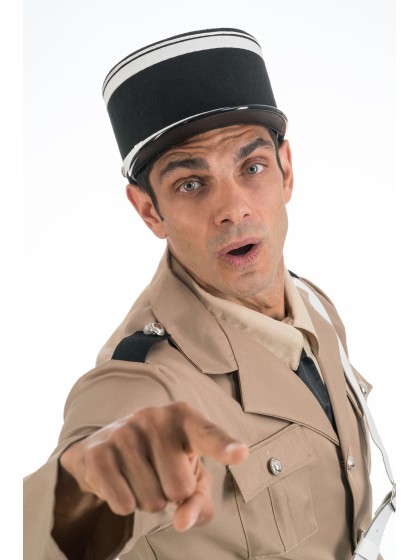 KEPI GENDARME DE SAINT-TROPEZ 59CM X 10.5CM