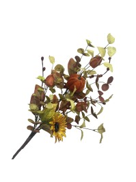 AUTUMN BRANCH SUNFLOWER AND VELVET PUMPKIN 29CM X 78CM HT