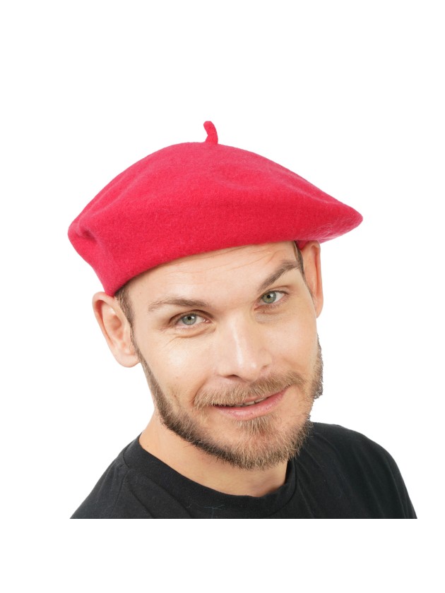 BERET ROUGE 80% LAINE TU