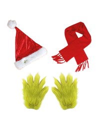 KIT ACCESSOIRES THE GRINCH ™ - 3 PIECES Bonnet Echarpe Gants 