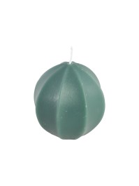 OLIVE GREEN CARAMBOLA CANDLE 7.1CM X 7.1CM X 7.2CM