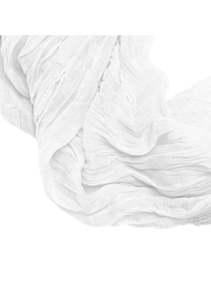 CHEMIN DE TABLE XL GAZE BLANC 90CM X 3M