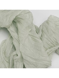 CHEMIN DE TABLE XL GAZE VERT SAUGE 90CM X 3M