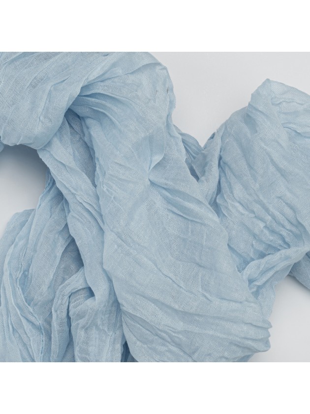 STEEL BLUE XL GAUZE TABLE RUNNER 90CM X 3M