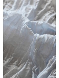 CHEMIN DE TABLE XL GAZE BLEU ACIER 90CM X 3M