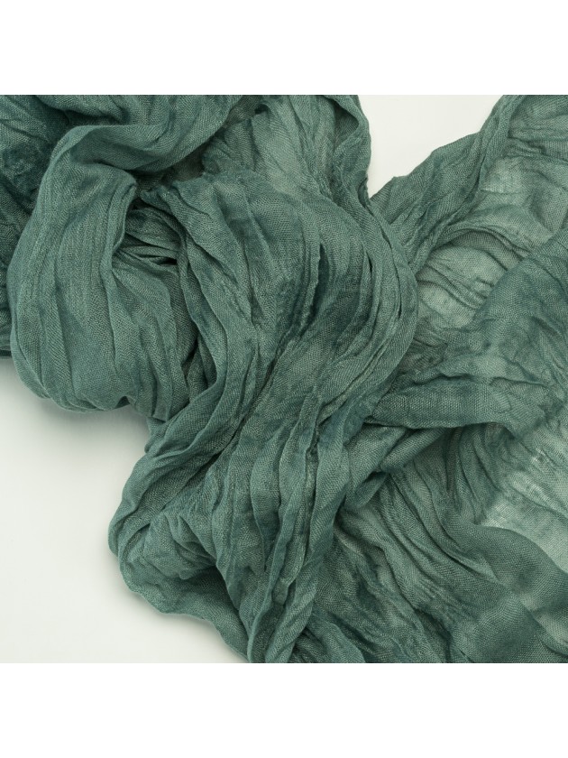 OLIVE GREEN XL GAUZE TABLE RUNNER 90CM X 3M