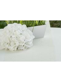 CHEMIN DE TABLE FESTONY IVOIRE 27CM X 3M