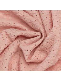 PEACH FESTONY TABLE RUNNER 27CM X 3M