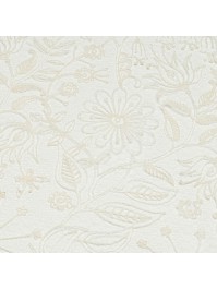 CHEMIN DE TABLE FLORALIES BRODE NATUREL 28CM X 3M