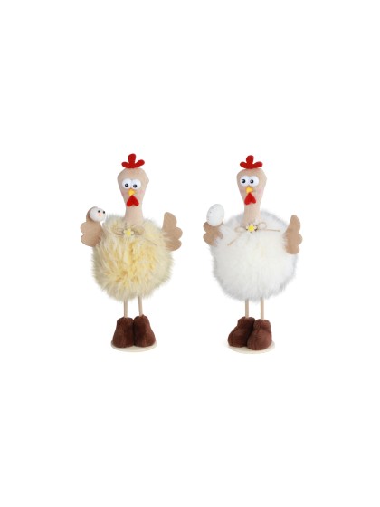 HUMORISTIC FUR HEN BIG SIZE 2 ASS 11CM X 7CM X 21CM