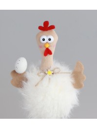 HUMORISTIC FUR HEN BIG SIZE 2 ASS 11CM X 7CM X 21CM