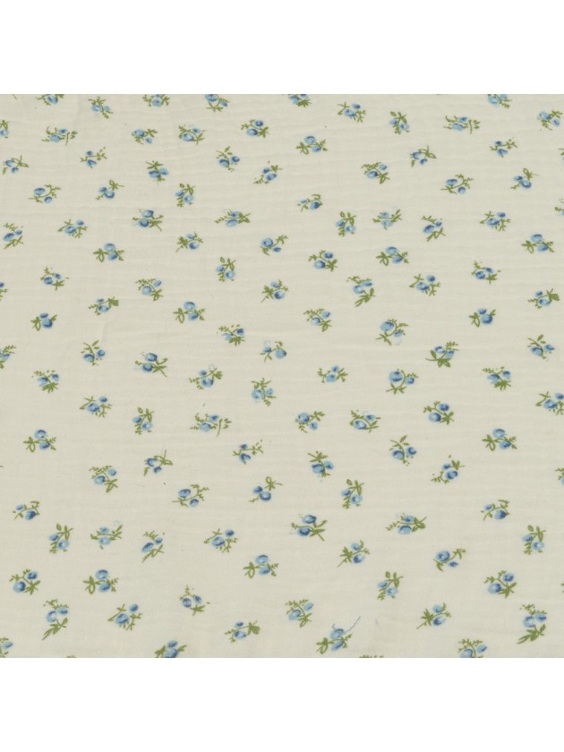 TABLE RUNNER COTTON EMBOSSED MYOSOTIS 26CM X 3M