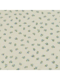 CHEMIN DE TABLE COTON GAUFRE MYOSOTIS 26CM X 3M