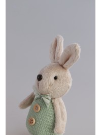 SAGE GREEN DECO RABBIT CHARLIE TO HANG 2 ASS 7CM X 5.5CM X 17CM