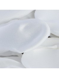 SACHET 50 PETALES DE ROSE SATIN BLANC ENV 3CM X 4CM