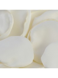 BAG OF 50 IVORY SATIN ROSE PETALS AROUND 3CM X 4CM