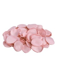 SACHET 50 PETALES DE ROSE SATIN ROSE POUDRE ENV 3CM X 4CM