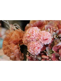 6 PINK MINI HYDRANGEA 10CM X 4CM X 14CM