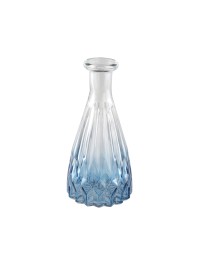 VASE ALEXANDRINE VERRE DEGRADE BLEU DIA 6.8CM X 14.5CM