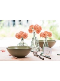 MINI VASE ALEXANDRINE VERRE VERT SAUGE DIA 5CM X 10.7CM