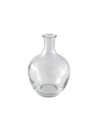 MINI CLEAR GLASS JEANNETTE VASE DIA 7.5CM X 11CM