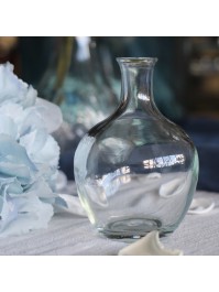 MINI CLEAR GLASS JEANNETTE VASE DIA 7.5CM X 11CM