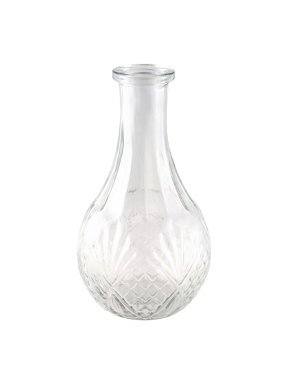 VASE CATHERINE VERRE TRANSPARENT DIA 10CM X 18CM
