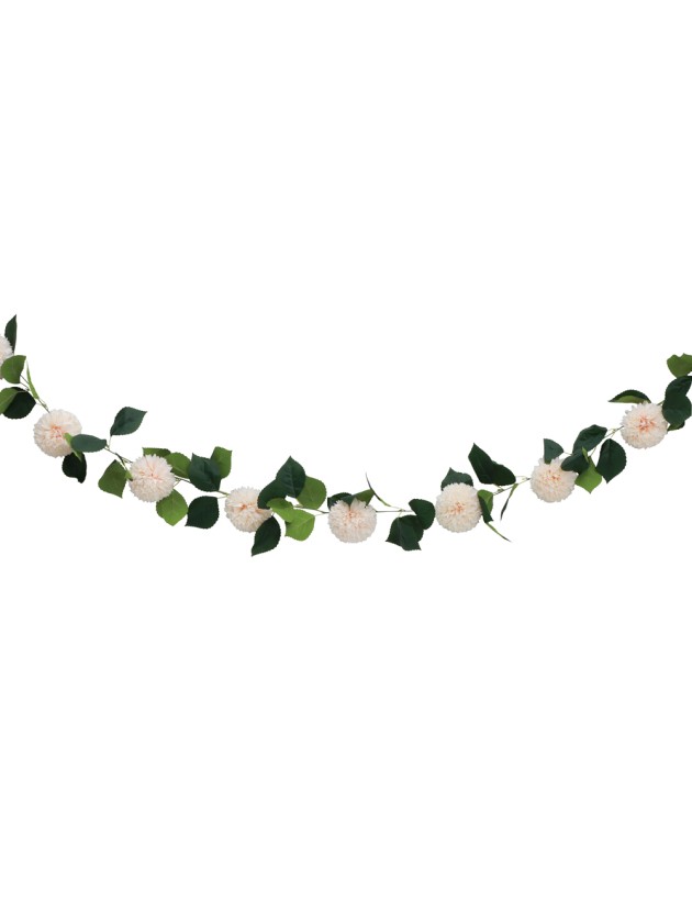 IVORY DAHLIA GARLAND 220CM