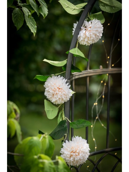 IVORY DAHLIA GARLAND 220CM