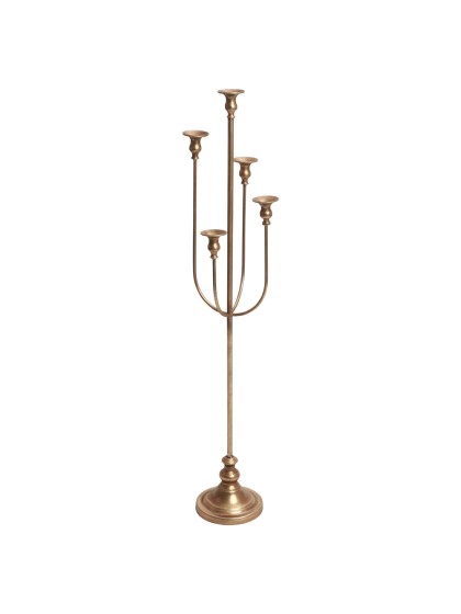 MAJESTIC ASYMMETRIC CANDLESTICK 5 BRANCHES DIA 20CM X 110CM