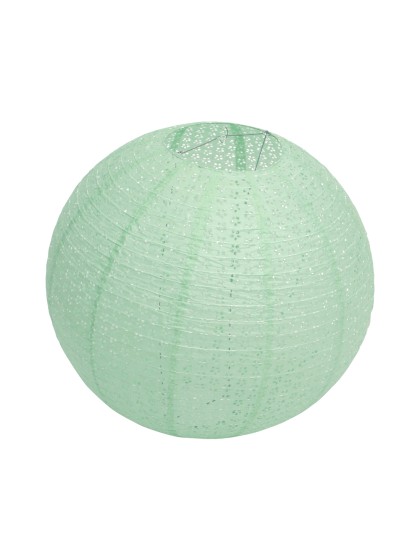 BIG SIZE SAGE GREEN PAPER LANTERN FLOWERS DIA 60CM X 56CM