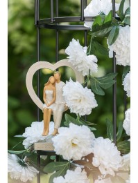SITTING COUPLE LOVE MOMENT 16CM X 9.5CM X 26CM
