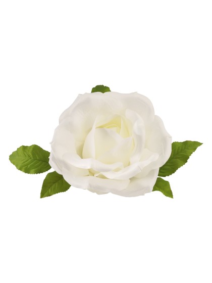 IVORY ROSE HEAD DIA 28CMX 18CM