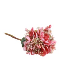 PINK HYDRANGEA STEM WITH BUD 35CM