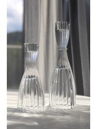 GLASS TAPER CANDLE HOLDER BALLERINA DIA 6.5CM X 15CM