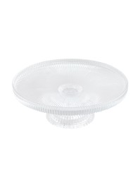 PLATEAU VERRE CATHERINE SUR PIED DIA 24.7CM X 8.3CM