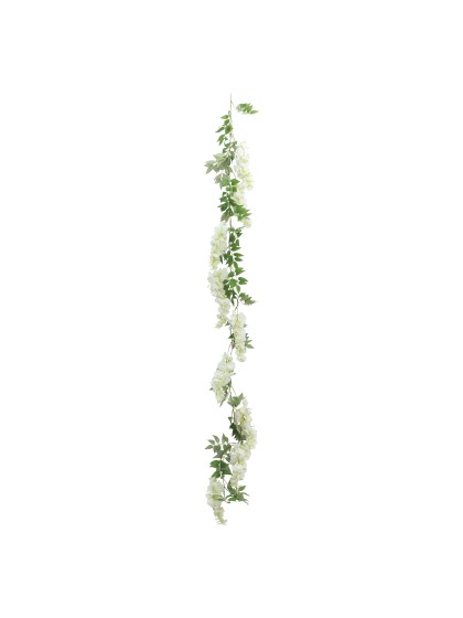 GUIRLANDE GLYCINE BLANCHE 180CM X 28CM X 9CM