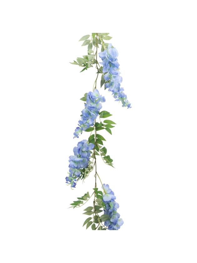 BLUE GLYCINE GARLAND 180CM X 28CM X 9CM