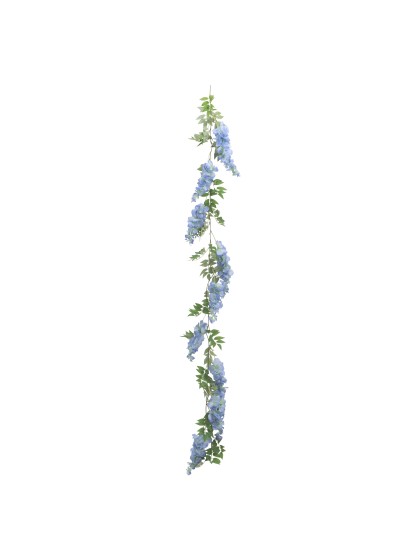 BLUE GLYCINE GARLAND 180CM X 28CM X 9CM